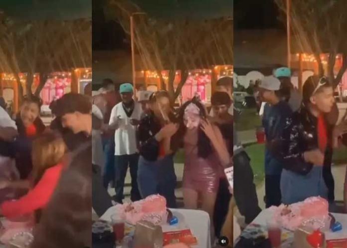 Foto: accidente inesperado en un cumpleaños /cortesía