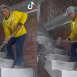 ¡Se enojó! Albañil destruye escaleras recién construidas porque no le pagaron ¡Se enojó! Albañil destruye escaleras recién construidas porque no le pagaron