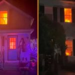 ¡Decoración de Halloween tan realista que provocó una falsa alarma de incendio! Foto: ¡Decoración de Halloween tan realista que provocó una falsa alarma de incendio!/Cortesía