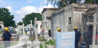 Foto:Bomberos inician inspección en cementerios previo a la conmemoración de los difuntos/TN8