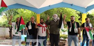 Foto: En solidaridad: Palestina y Nicaragua unidos en vigilia por la paz en Gaza / TN8