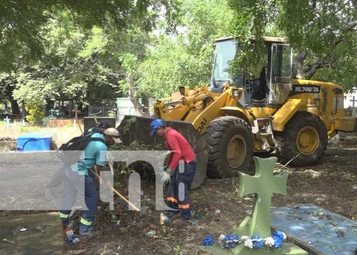 Fotos: ¡Casi listos! Embellecen los cementerios previo al día de los muertos en Rivas / TN8