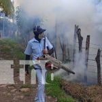 Brigadistas de fumigación llegan a los barrios de Muy Muy, Matagalpa Foto: Brigadistas de fumigación llegan a los barrios de Muy Muy, Matagalpa / TN8