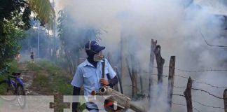 Foto: Brigadistas de fumigación llegan a los barrios de Muy Muy, Matagalpa / TN8