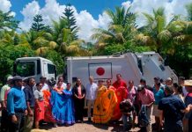 Foto: Santa María de Pantasma recibe nuevo camión recolector de basura donado por Japón/Cortesía