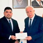 Embajador de Nicaragua en Palestina presenta copias estilo de Cartas Credenciales