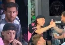 Momento viral: Messi y Peso Pluma juntos durante partido del Inter Miami Messi y Peso Pluma juntos durante partido del Inter Miami