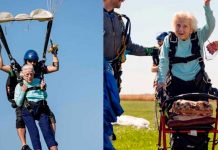 Abuelita que desafió la gravedad fallece pocos días después de su salto en paracaídas Foto: Dorothy Hoffner de EE.UU. fallece /cortesía