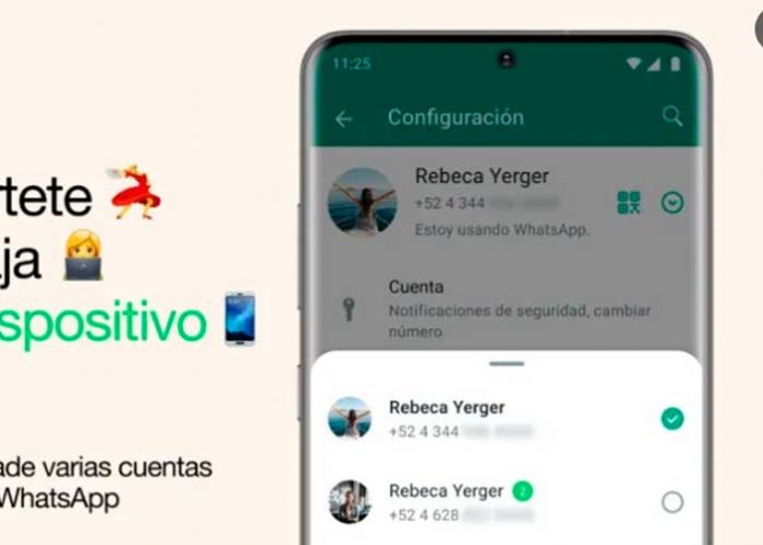 Foto: Los usuarios podrán utilizar múltiples cuentas sin cerrar sesión en WhatsApp/Cortesía