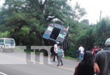 Lo más destacado de este sábado 21 de octubre 2023 Foto: Bus sufre accidente en Jinotega /TN8