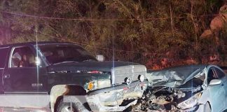 Foto: Daños significativos tras colisión frontal entre vehículos en Ocotal / TN8
