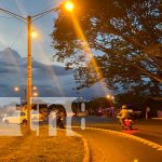 Enatrel ilumina rotonda la biblia sobre la carretera panamericana en Nandaime Foto: ENATREL ilumina Nandaime /TN8
