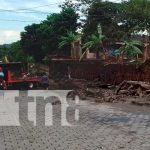 Foto: Lluvias provocaron la caída de un muro perimetral en La Concepción / TN8