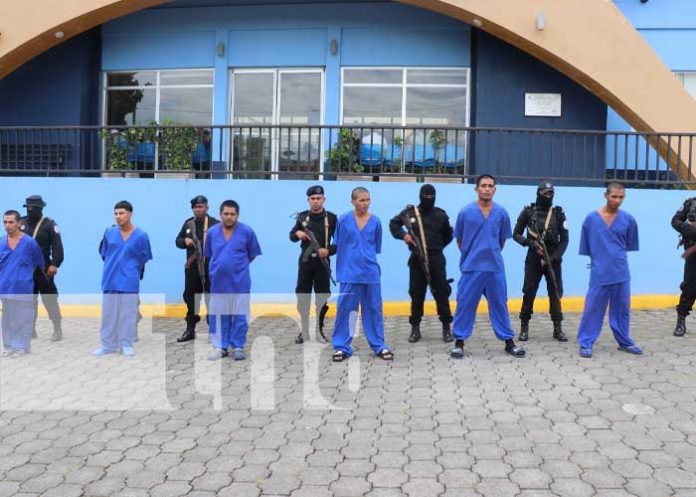 La Policía Nacional de Nicaragua detiene a varios delincuentes en distintos departamentos