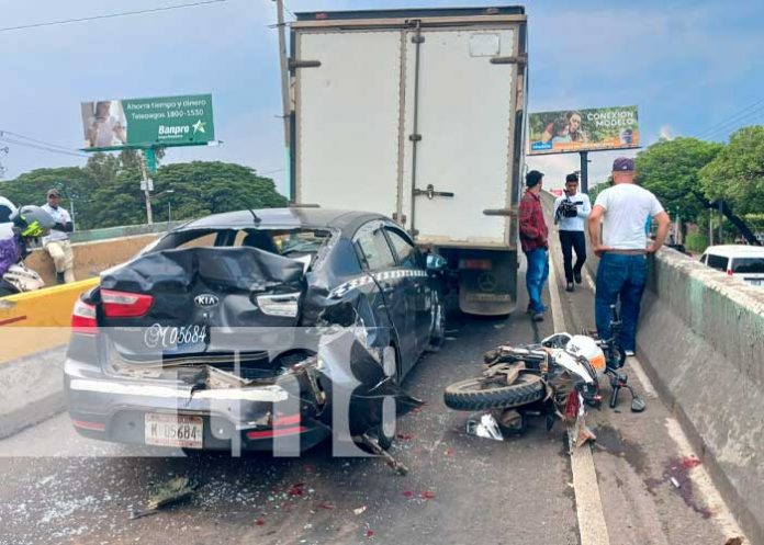 Foto: Accidente en Managua /TN8