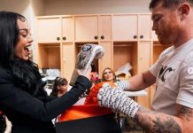 Foto: El éxito y la polémica: La actuación de Danna Paola en la pelea del Canelo Álvarez/Cortesía