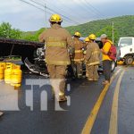 Foto: Aparatoso choque en la Cuesta El Plomo / TN8