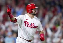 Schwarber aportó 2 jonrones, Filis trituran 10-0 a Diamondbacks filis, filadelfia, mlb,