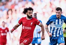 Liverpool empata 2-2 en visita a Brighton en la Premier