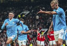 Haaland decide derbi en Old Trafford; Liverpool gana por Luis Díaz Manchester City gana derbi inglés
