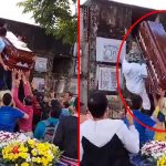 «Clase caballada» En pleno funeral cuerpo se sale del ataúd (VIDEO) Cae ataúd en pleno funeral y el cuerpo se sale del féretro