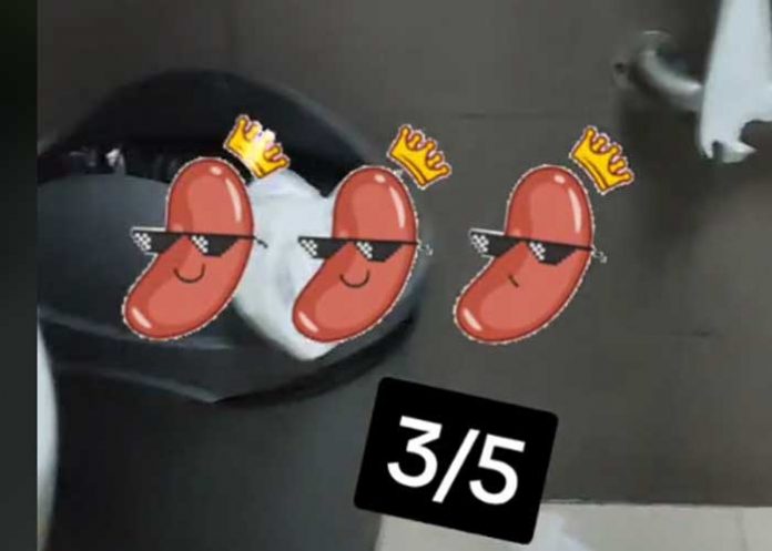 Foto: TikTok en Nicaragua sobre valoración de baños