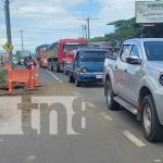 ¡Tené paciencia! Levantate temprano y no te pegués en el tráfico de Ciudad Sandino Foto: "Pegadero" en la carretera cercana a Ciudad Sandino / TN8
