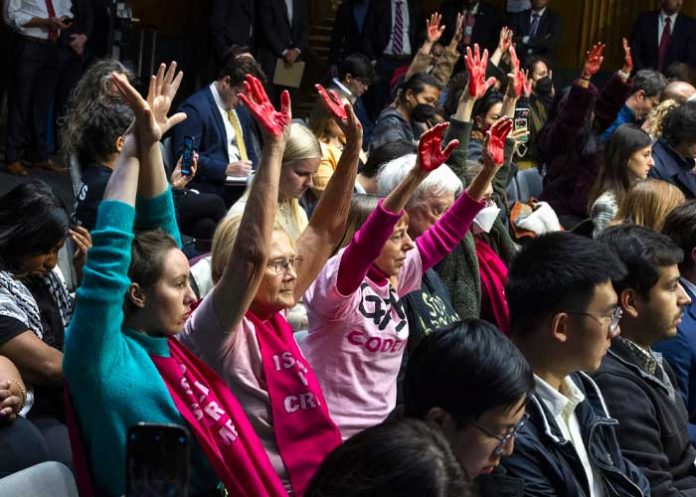 Manifestantes interrumpen en Congreso de EE.UU.