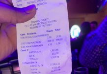 Viral en Nicaragua: ¡Clase bolenca! Gastaron casi 50 mil córdobas en una «sentada» Foto: Factura por casi 50 mil córdobas se hace viral en Nicaragua