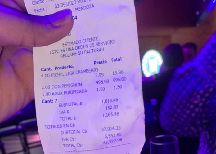 factu-1 Foto: Factura por casi 50 mil córdobas se hace viral en Nicaragua