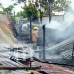 Foto: Incendio en una vivienda del barrio Nueva Nicaragua, Managua / TN8