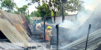 Foto: Incendio en una vivienda del barrio Nueva Nicaragua, Managua / TN8