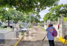 Inicia la limpieza de cementerios en Managua de cara al Día de los Difuntos Foto: Limpieza de cementerios en Managua / TN8
