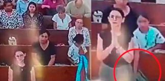¡No hay temor de Dios! Niña roba carteras en plena misa
