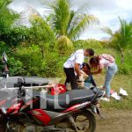 Estudiantes de Rivas sufren lesiones al perder el control de la moto en la que viajaban Jóvenes de Rivas pierden el control