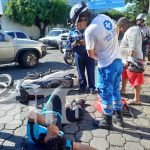 ¡Podría perder la pierna! Terrible accidente en Plaza España, Managua Foto: Fuerte accidente en Managua / TN8