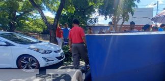 Foto: Accidente con caponera en sector de la Pista El Recreo, en Managua / TN8