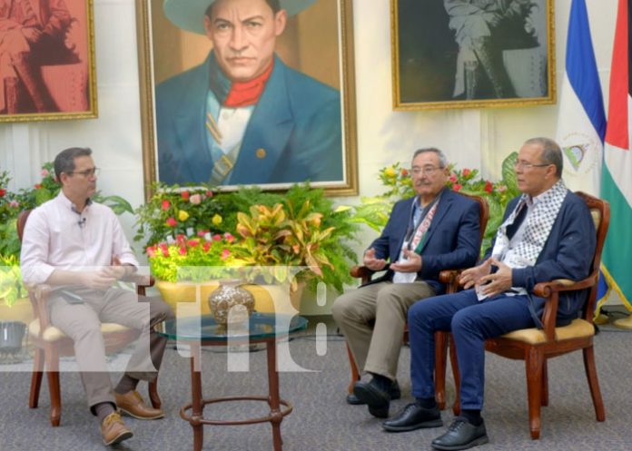 Foto: Ramzi Rabah, dirigente de Palestina, en Estudio TN8