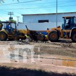 Mejoran calle «El Triunfo», en el popular barrio Santa Ana de Managua Foto: Mejoran calles en el barrio Santa Ana, Managua / TN8