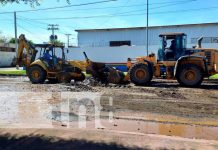 Mejoran calle «El Triunfo», en el popular barrio Santa Ana de Managua Foto: Mejoran calles en el barrio Santa Ana, Managua / TN8