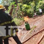 Fuga de gas casi provoca tragedia en la Isla de Ometepe Foto: Fuga con tanque de gas en la Isla de Ometepe / TN8