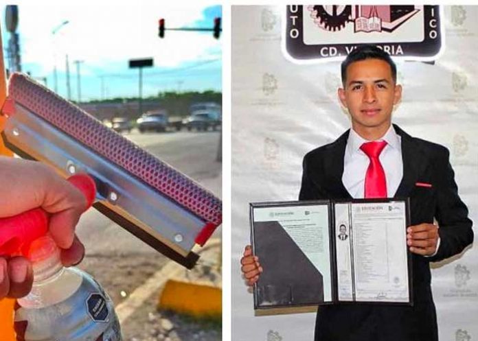 video Limpia carros se gradúa como ingeniero