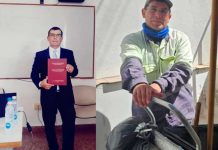 «No hay excusa chatel» Barrendero se gradúa de contador a sus 40 años A sus 40 años se graduó de contador