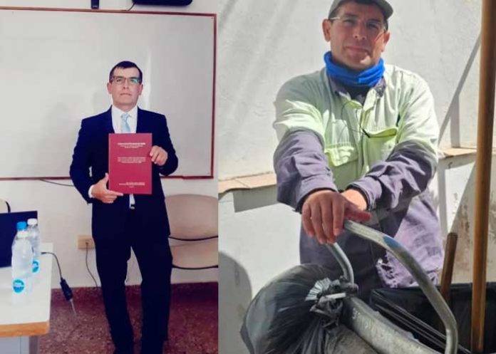 A sus 40 años se graduó de contador 