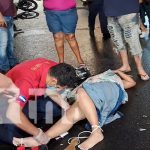 Foto: Motociclista y acompañante en estado crítico tras impactar contra una camioneta en Managua/TN8