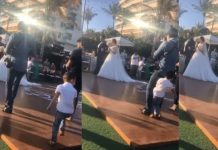 Niño se atraviesa y es aplastado en plena boda por el fotógrafo (Video) Niño se atraviesa y es aplastado en plena boda por el fotógrafo