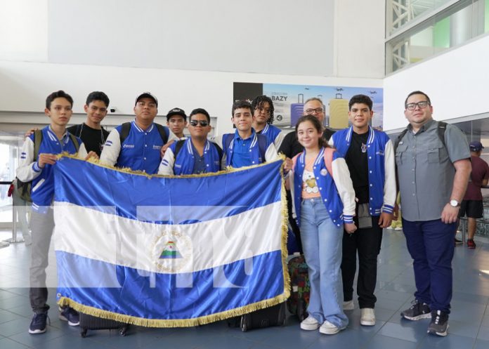 Foto: Llegan a Nicaragua los jóvenes que participaron en las olimpiadas mundiales de robótica / TN8