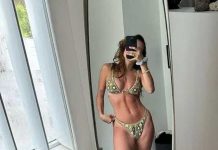 Evaluna alborota las redes con traje de baño con transparencias