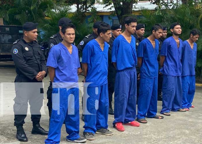 Policía Nacional pone tras las rejas a supuestos delincuentes en Nicaragua