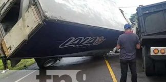 Impactante choque de camiones deja un herido y daños materiales en Chontales